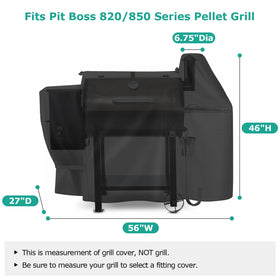 SunPatio waterproof fade-stop fabric shields grill from rain and sun.