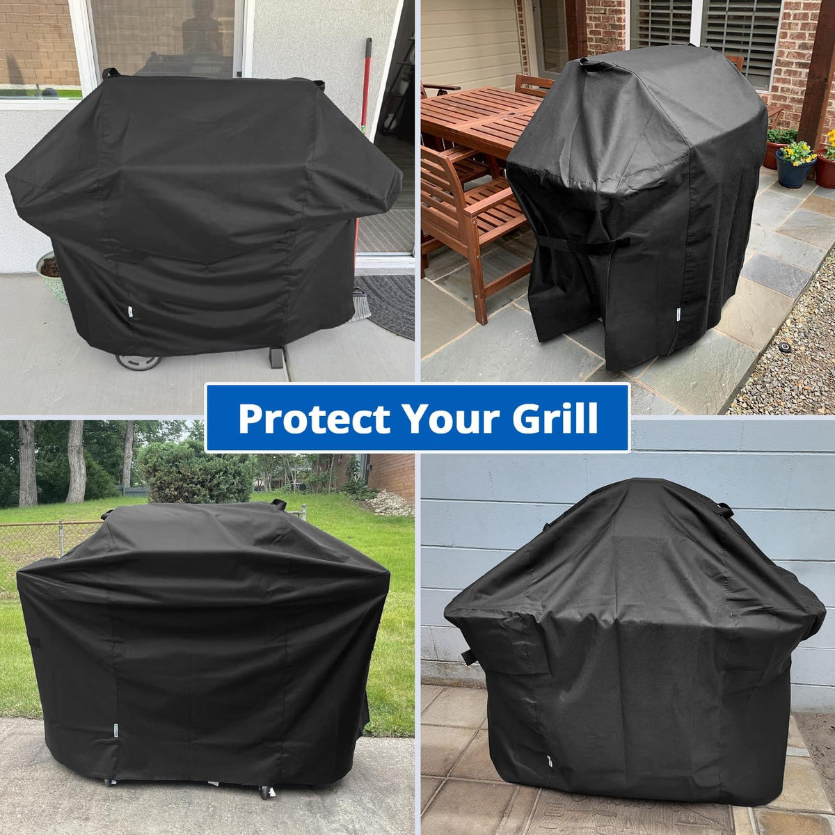 Waterproof vinyl coating blocks rain and dust