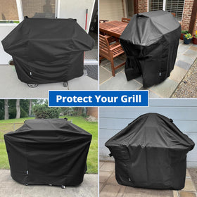 Waterproof vinyl coating blocks rain and dust