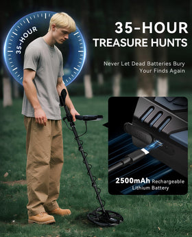 SUNPOW 11-inch dual-D coil submerged underwater for accurate beach finds.