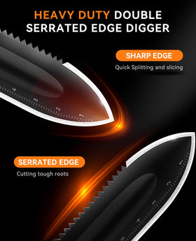 SUNPOW depth gauge etched in inches and centimeters for precise digging