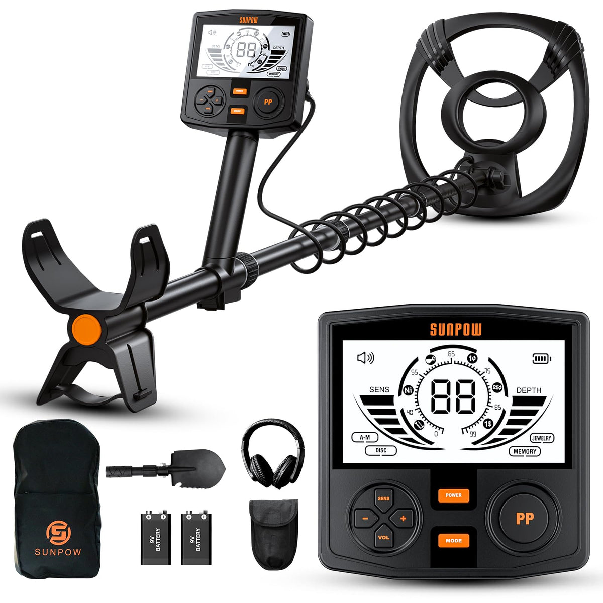 SunPow professional metal detector overview - effortless setup for versatile treasure hunts.