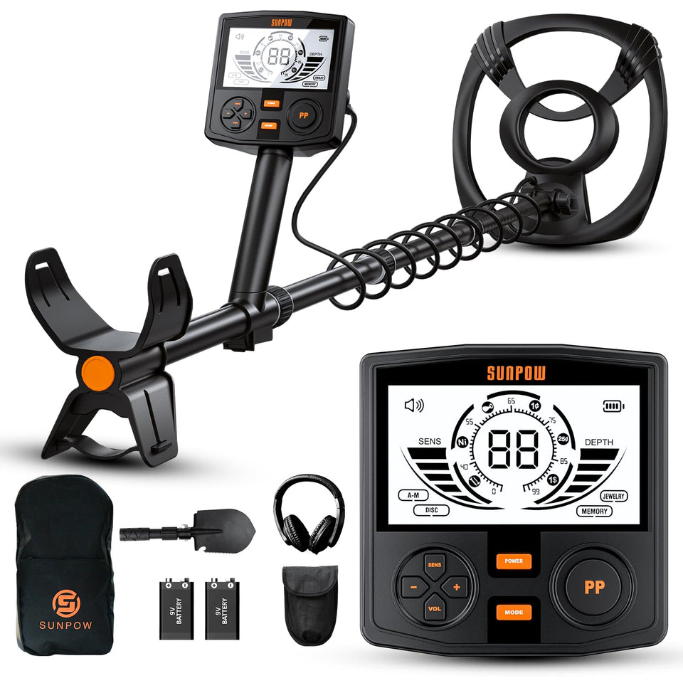 SunPow professional metal detector overview - effortless setup for versatile treasure hunts.
