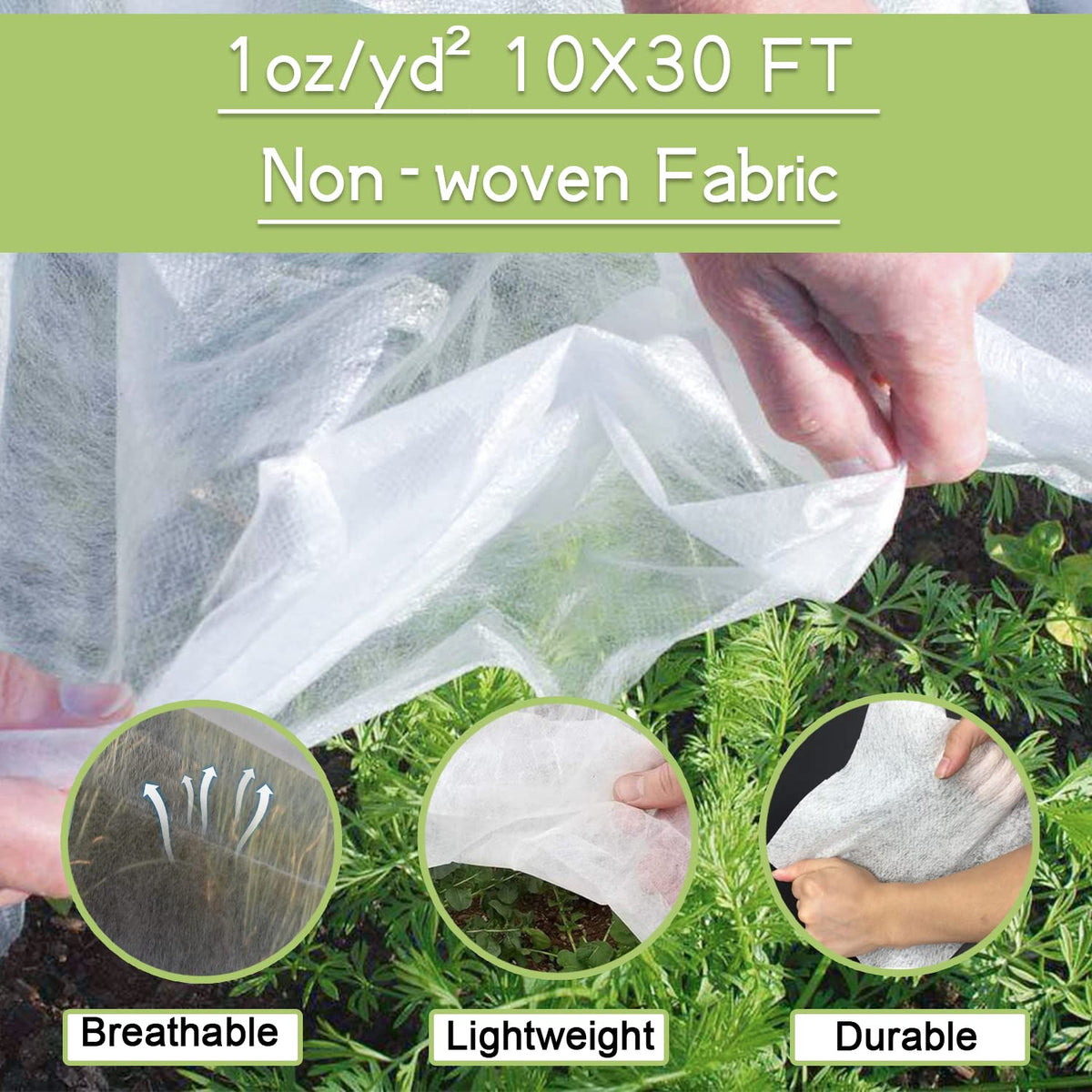 SUNPRO fiberglass garden hoops provide sturdy support for raised beds