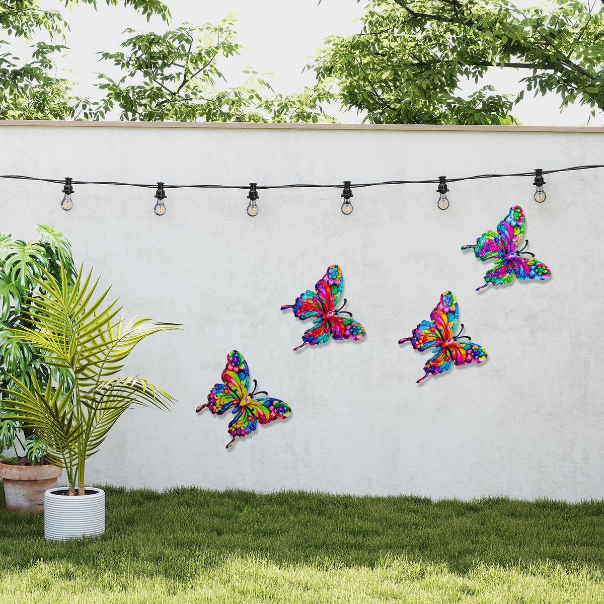 SUNREEK balcony butterfly decoration adds color to outdoor living.
