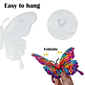 SUNREEK butterfly wall hanging showcases durable, fade-resistant finish.