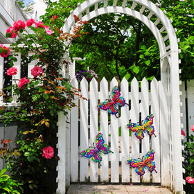 SUNREEK weatherproof butterfly decor elevates fence and balcony aesthetics.