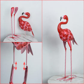 Sunreek flamingo ornament with gloss enamel finish resists weather and keeps color vivid
