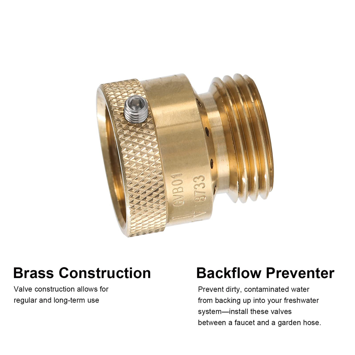 SUNROAD RV and garden spigot compatibility with anti-siphon protection
