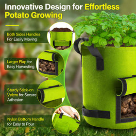Suntee breathable nonwoven material helps prevent overwatering and roots stay healthy.