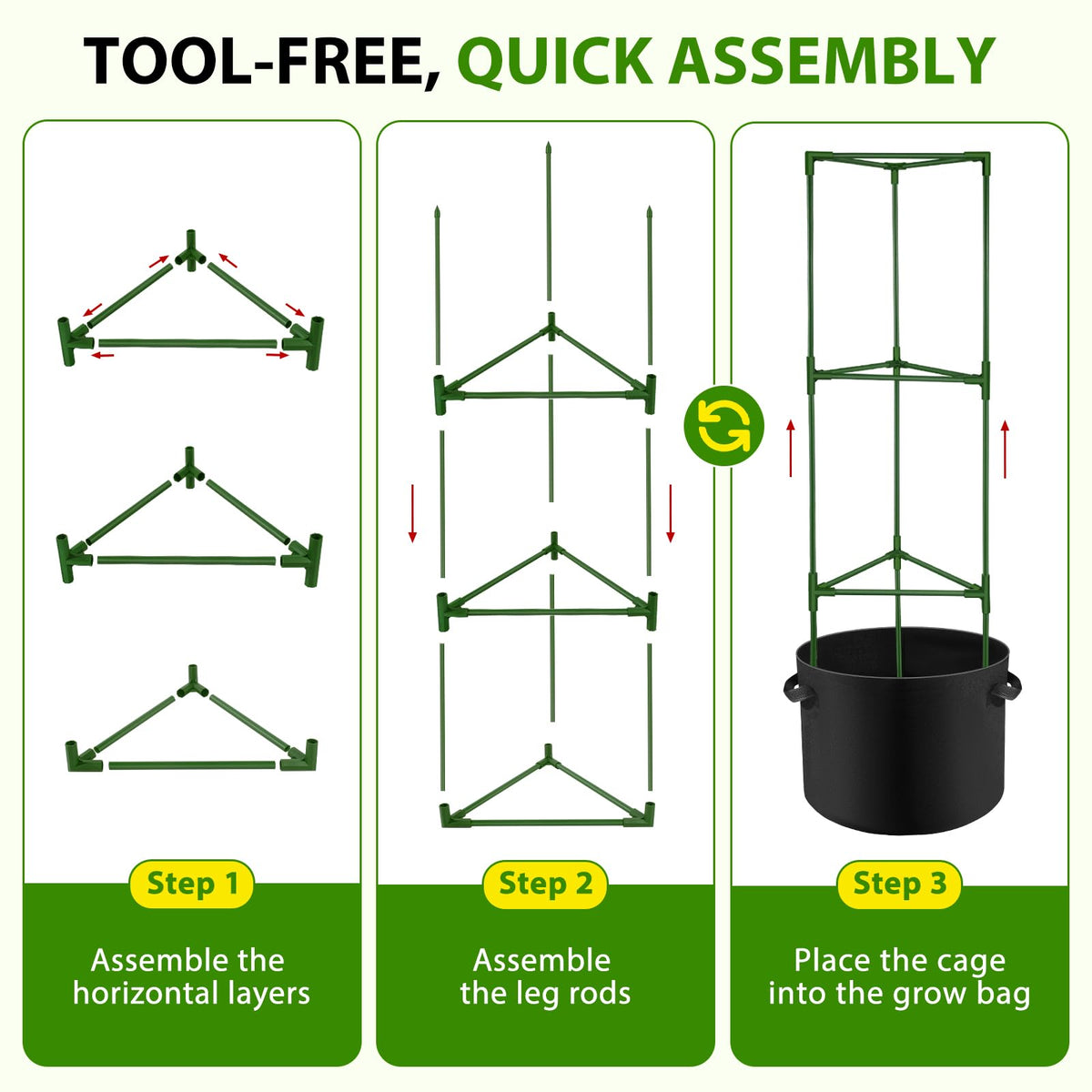 Suntee ground spikes create a stable base for windy conditions.