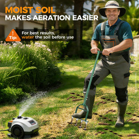 Suntee Lawn Aerator Tool easy assembly guides quick setup with four screws.