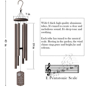 Suntimber wind chimes tubes closeup highlights hand-tuned pentatonic tone.
