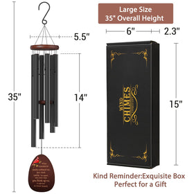 Suntimber memorial chimes for loss of mom or dad decorate outdoor spaces