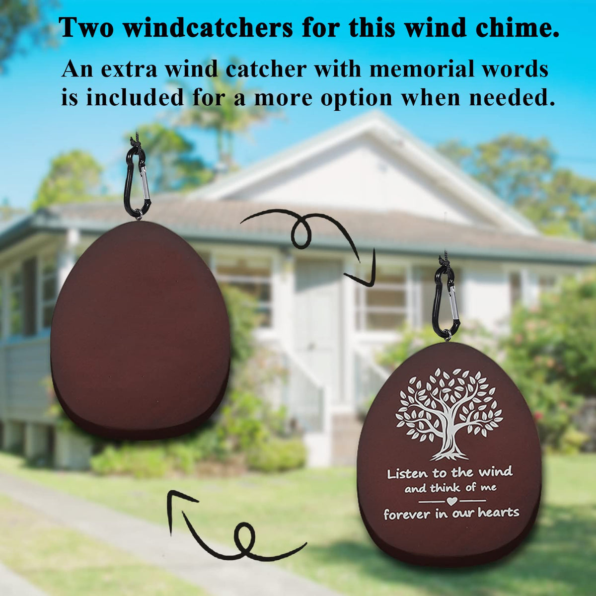Suntimber outdoor wind chimes with durable aluminum tubes for long-lasting decor