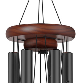 Suntimber Tree of Life wind chimes closeup tubes evoke comforting tones.