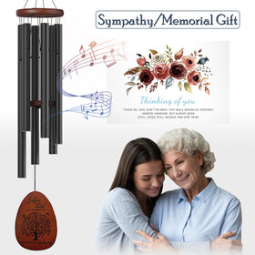 Suntimber Tree of Life wind chimes, 35-inch length for versatile placement.
