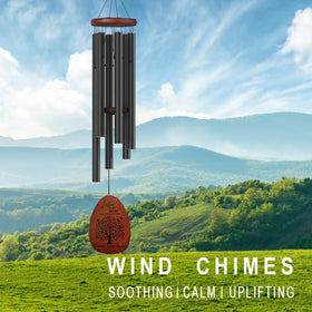 Suntimber Tree of Life wind chimes wind-catcher detail, graceful focal point.
