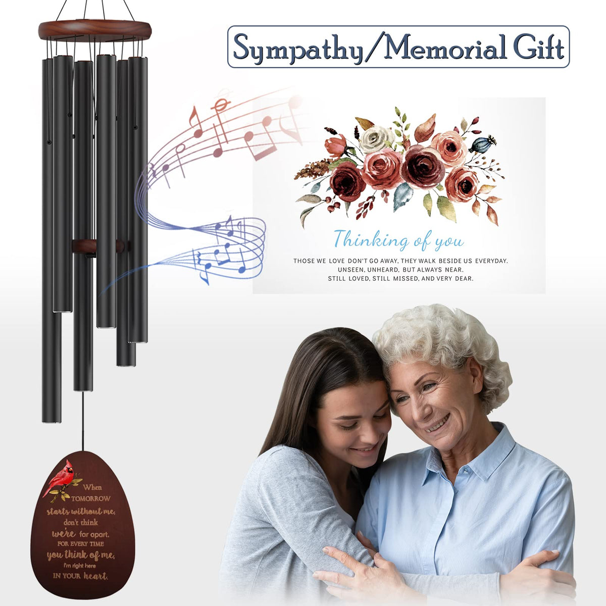 Suntimber outdoor wind chimes create peaceful ambience in a patio or yard
