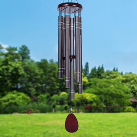 Suntimber wind chimes with pentatonic tuning for peaceful outdoor music