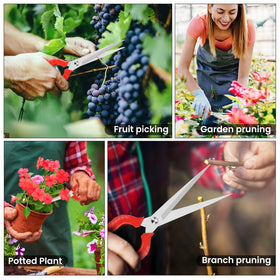Sunuly pruning shears compact design stores easily in a tool bag.