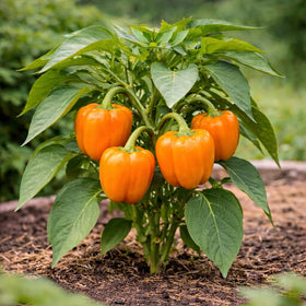 Sunutri Seeds container garden peppers thriving in compact planters