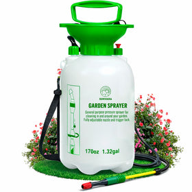 SunVara 5L pump sprayer with large capacity for extended gardening sessions