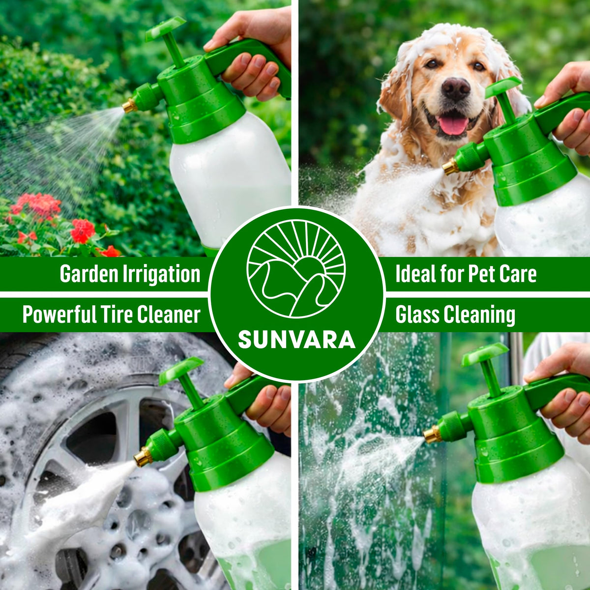 SunVara durable body withstands frequent lawn and garden use