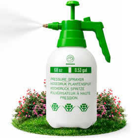 SunVara half-gallon sprayer handle provides ergonomic comfort during spraying