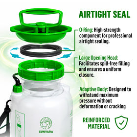 SunVara shoulder strap for easy carrying during outdoor spraying