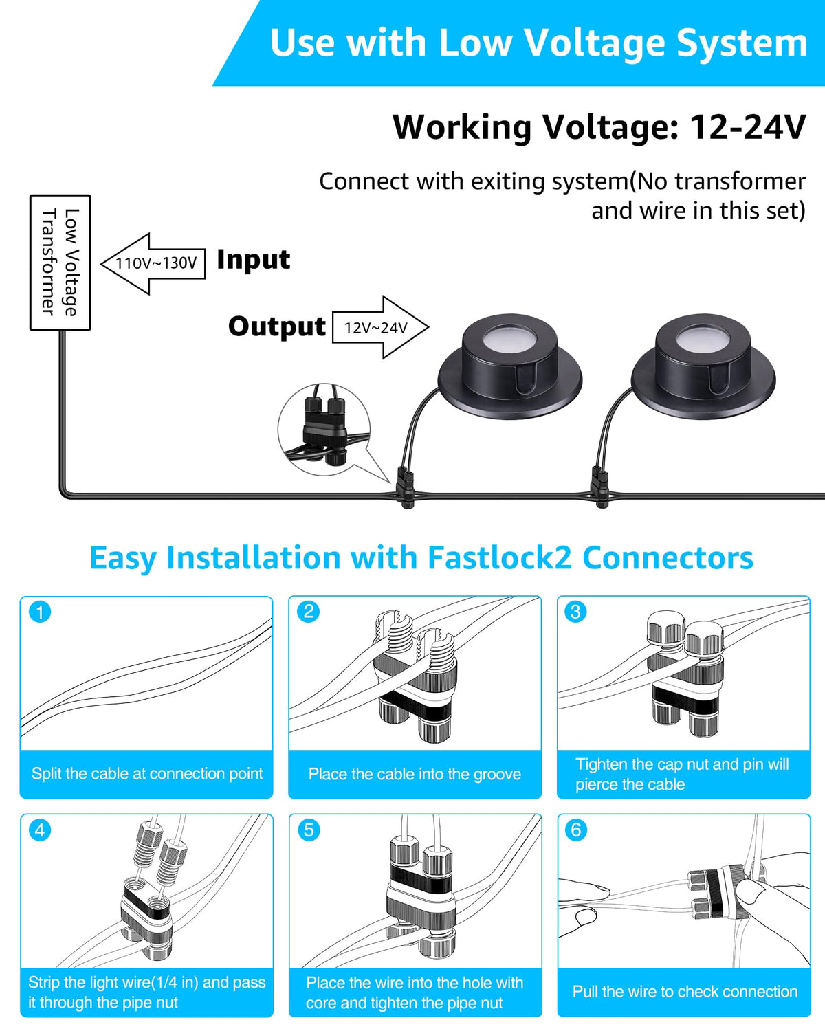 SUNVIE die-cast housing for durable outdoor submersible lighting.