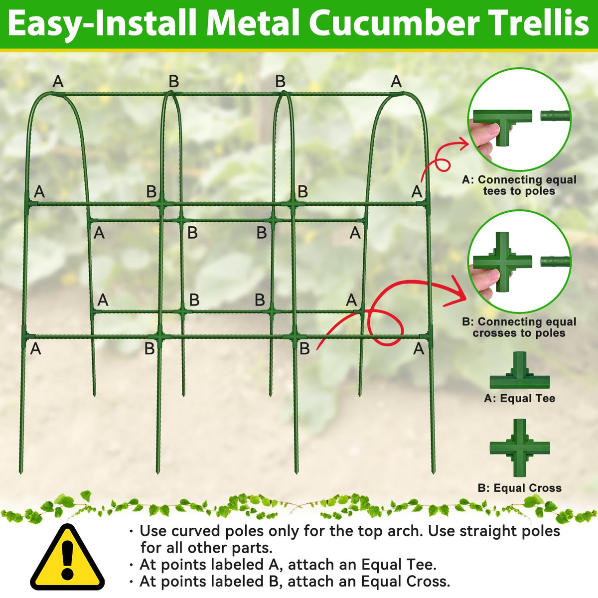 Adjustable width from 24 to 39 inches fits most raised beds.
