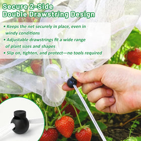Sunwinx complete-bed coverage shields vegetables and flowers on any garden bed.