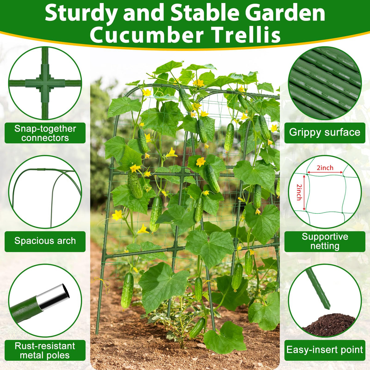 Sunwinx weather-resistant tubes withstand sun and rain in outdoor gardens.
