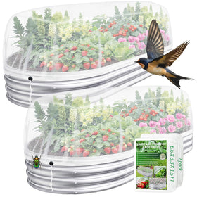 Sunwinx garden netting 6x3ft cover protects raised beds from pests while letting light through.