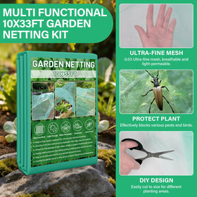 Sunwinx clips secure the mesh to the frame for a tight, protective enclosure.