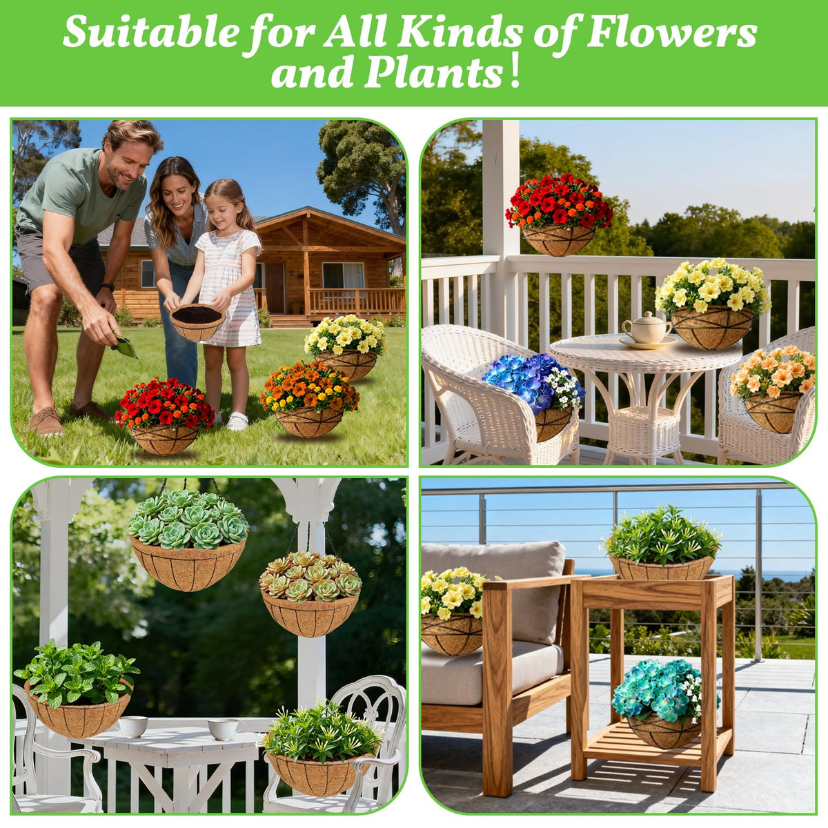 Sunwinx multiuse planter liner works indoors or outdoors for gardens, balconies, and events