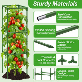 Sunwinx plastic connectors ensure strong, stable support for heavy fruit loads.