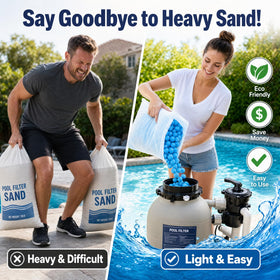 Sunwinx filter balls in tank demonstrate easy installation and maintenance.