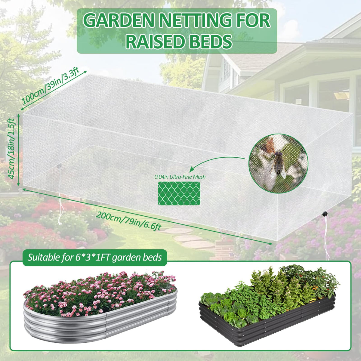 Sunwinx ultra-fine mesh blocks birds and insects without restricting airflow.