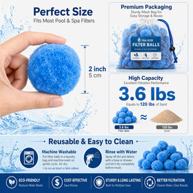 Sunwinx wash bag with balls shows reusable, simple cleaning.