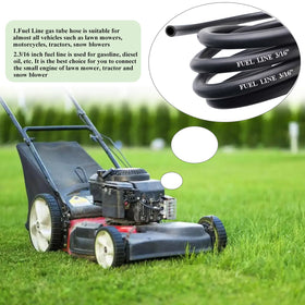 Sunxeke lawn mower installation scene with clamp-ready fittings