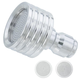 SunyamGo soft wash nozzle close-up shows 0.4mm hole for gentle cleaning