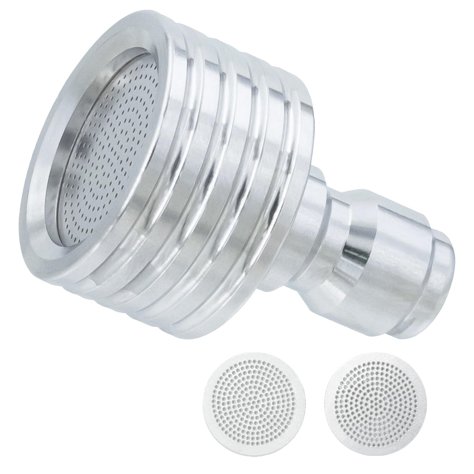 SunyamGo soft wash nozzle close-up shows 0.4mm hole for gentle cleaning