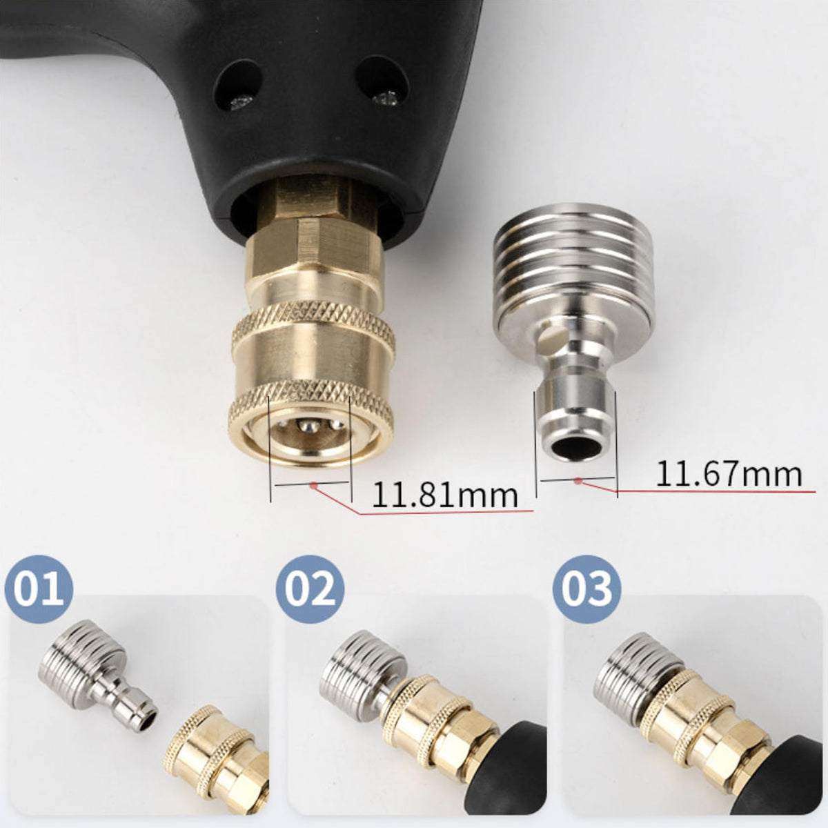 SunyamGo stainless steel nozzle body resists rust for durability