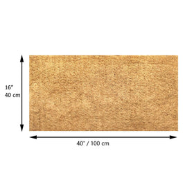 SUNYAY coir liner being cut to fit terrarium demonstrates easy customization.