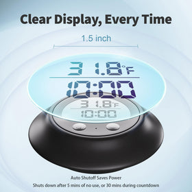 Suoimk auto-shutdown conserves battery after idle or timed use.