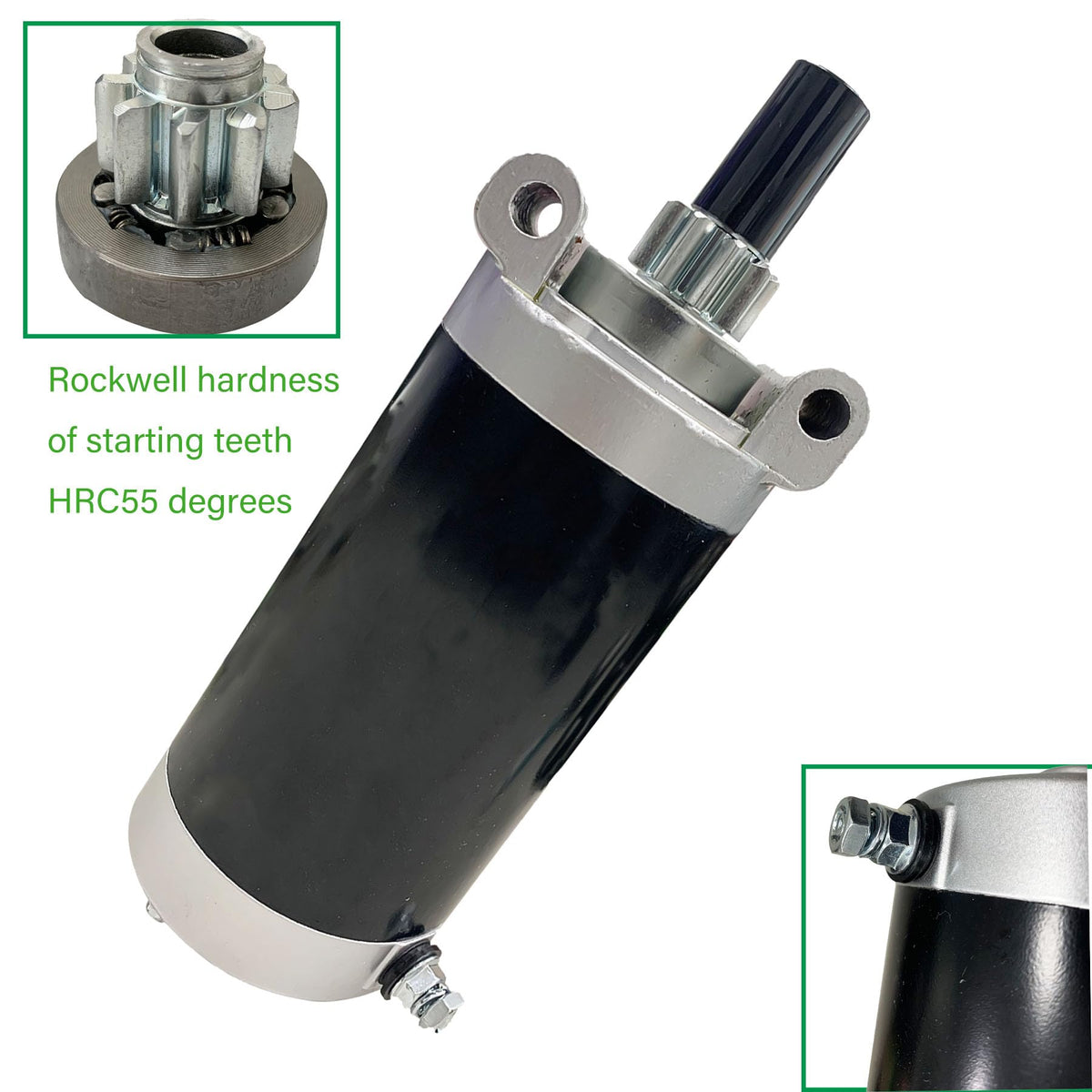 12V electrical specs ensure strong cranking in demanding conditions