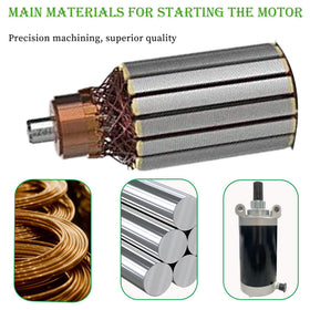 Wiring connection detail highlights copper core durability and reliable power