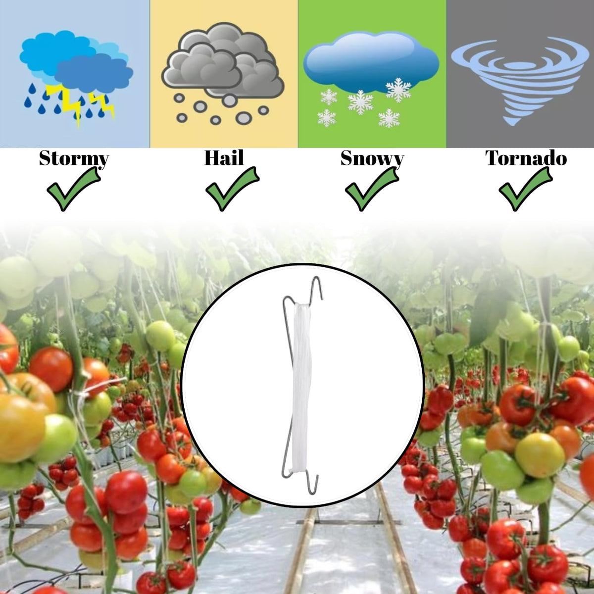 SUOWEEI anti-tangle trellis hooks reduce plant tangling and support healthy vine growth.